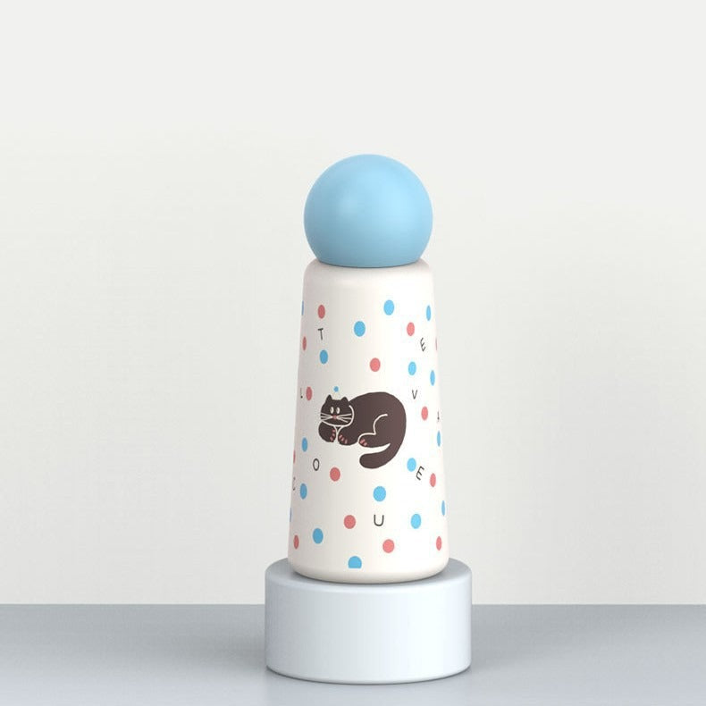 Women's insulated drinking bottle with playful dog design Bowlift