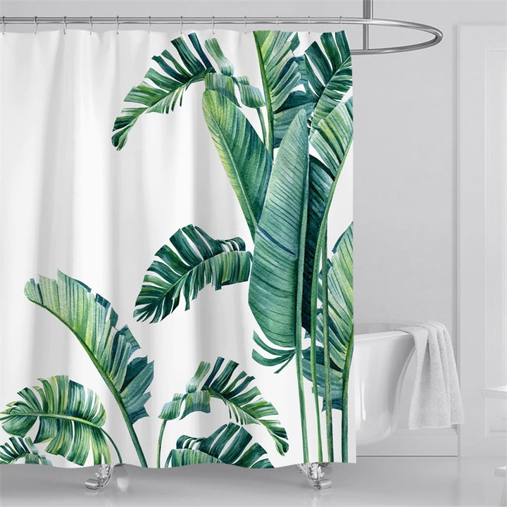 Floral Pattern Shower Curtain Bowlift