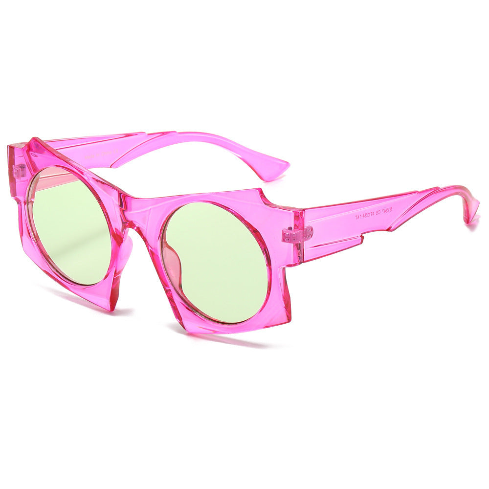 Contemporary Round Frame Sunglasses Bowlift
