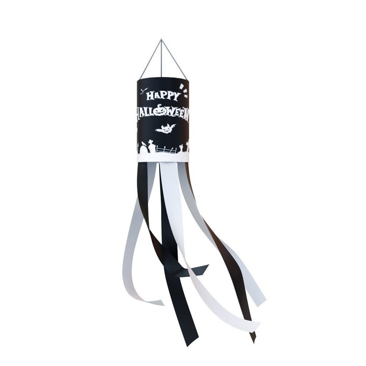 Unisex nan patriotic American flag windsock with long trailing streamers and reinforced hanging loop Bowlift