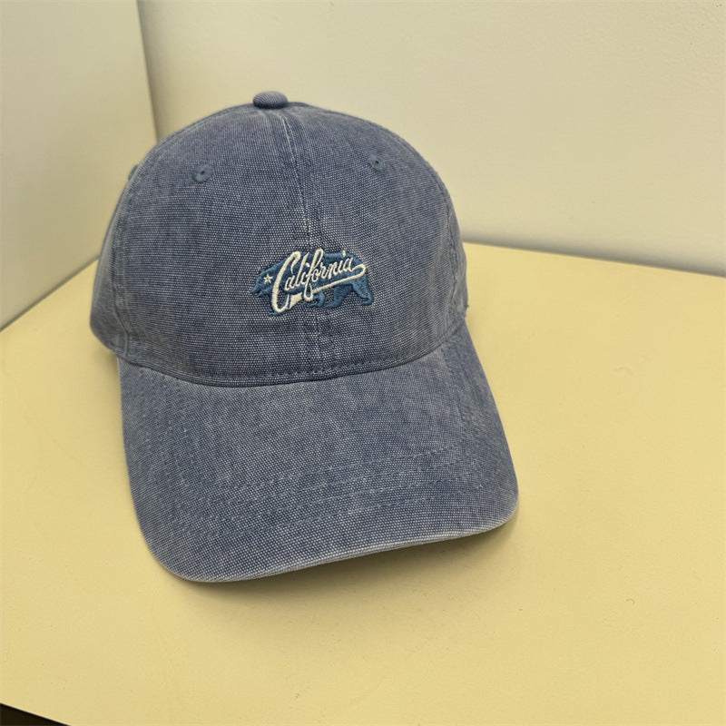Women's Casual Vintage Embroidered Cap Bowlift