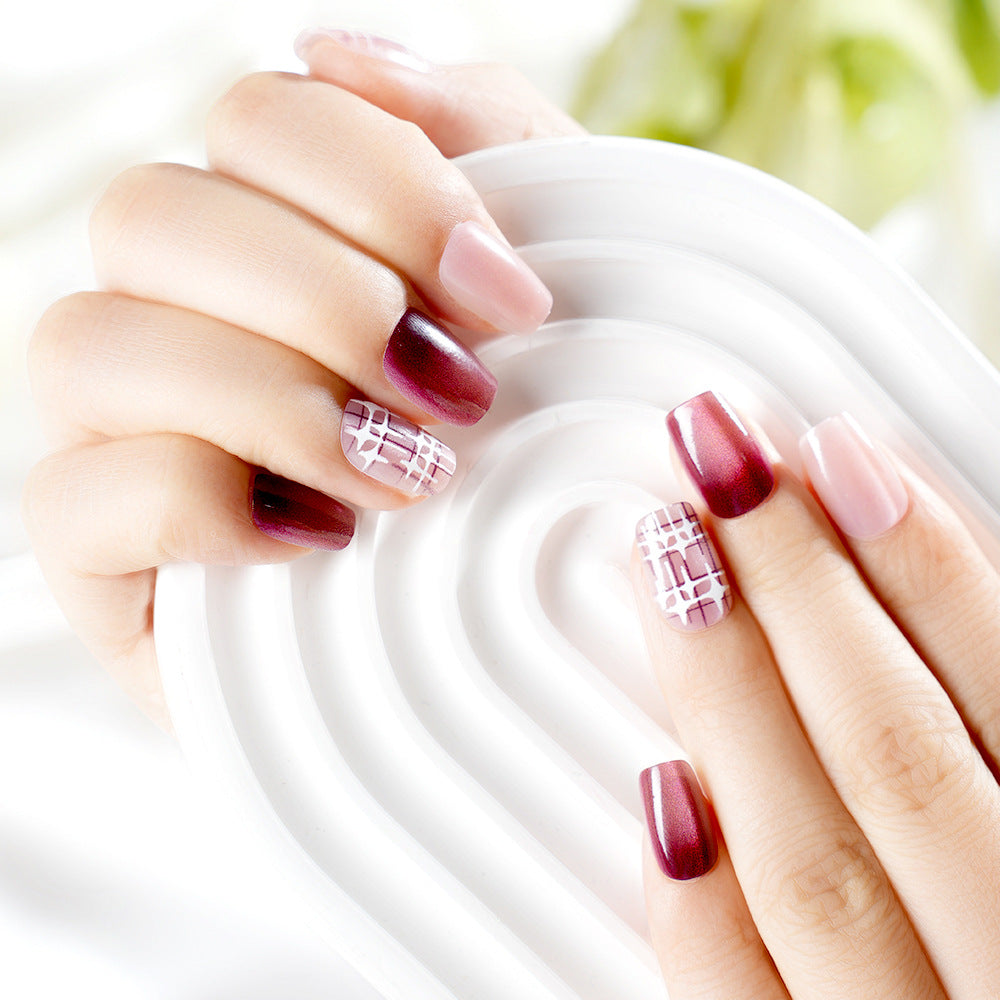 Stylish Gradient Press-On Nail Set Bowlift
