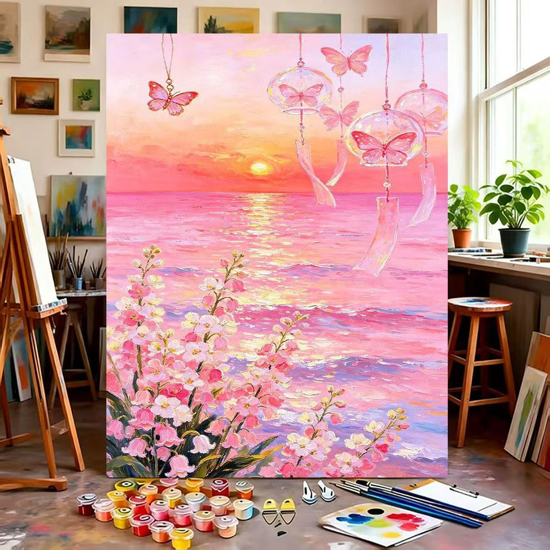 Dreamy Floral Canvas Painting Kit Bowlift
