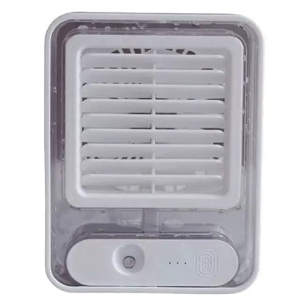 Unisex one size compact USB microclimate cooler and whisper-quiet table fan with transparent water tank and adjustable louver Bowlift