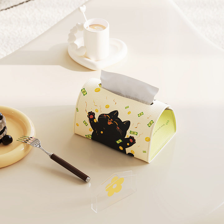 Decorative Dog-Themed Tissue Box Holder Bowlift