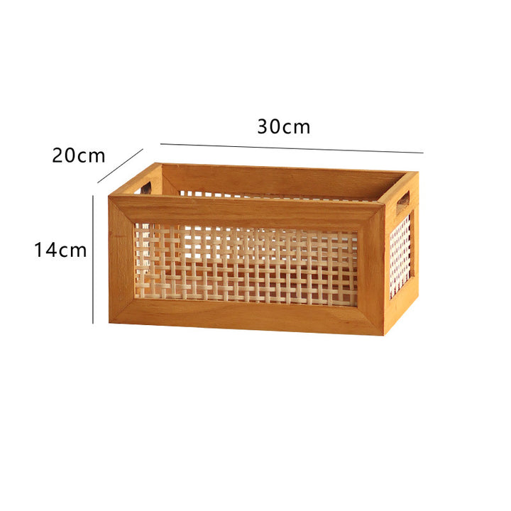 Storage basket made of natural wood Bowlift