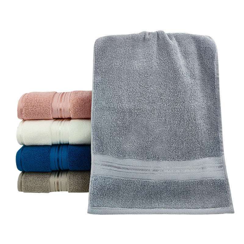 Premium Terry Bath Towel With Elegant Striped Border Bowlift