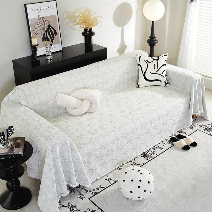 Textured Decorative Sofa Throw Cover