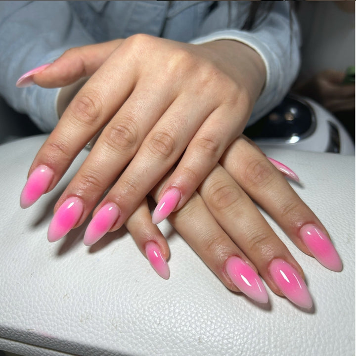 Elegant Ombre Style Press-On Nail Art Bowlift