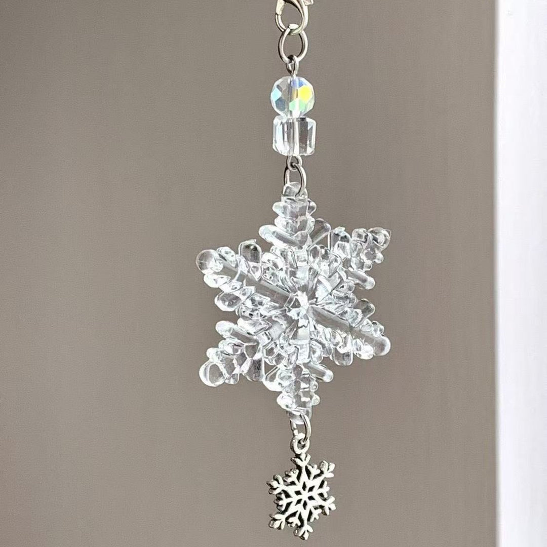 Snowflake Charm Keychain Bowlift