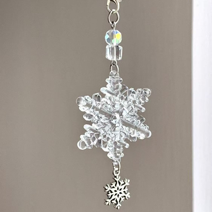 Snowflake Charm Keychain Bowlift