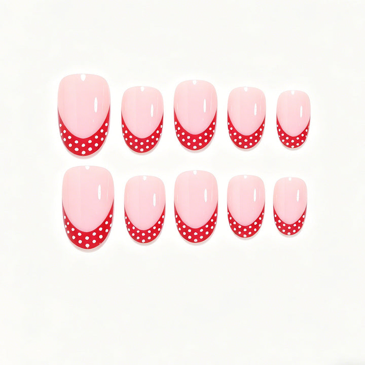 Decorative French Tip Nail Art Set Bowlift