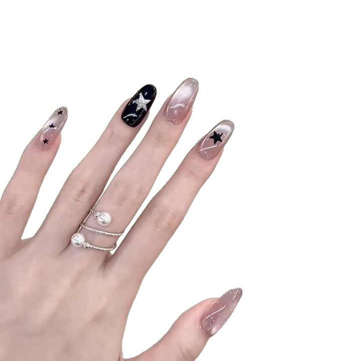 Stylish Press-On Nail Art Set Bowlift