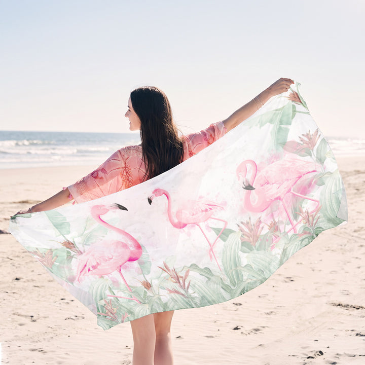 Beach towel with creative jellyfish pattern made of lightweight fabric Bowlift