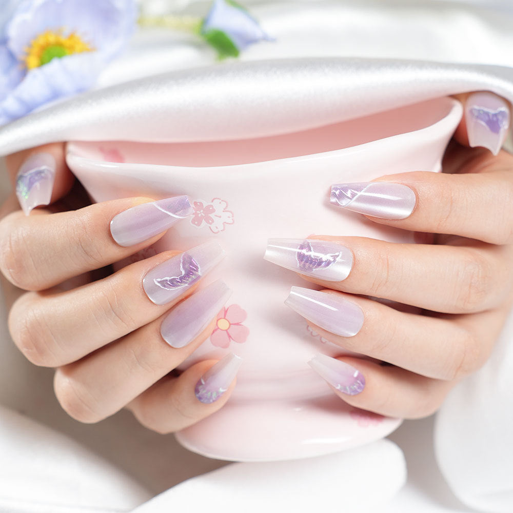 Artistic Press-On Nail Designs Bowlift