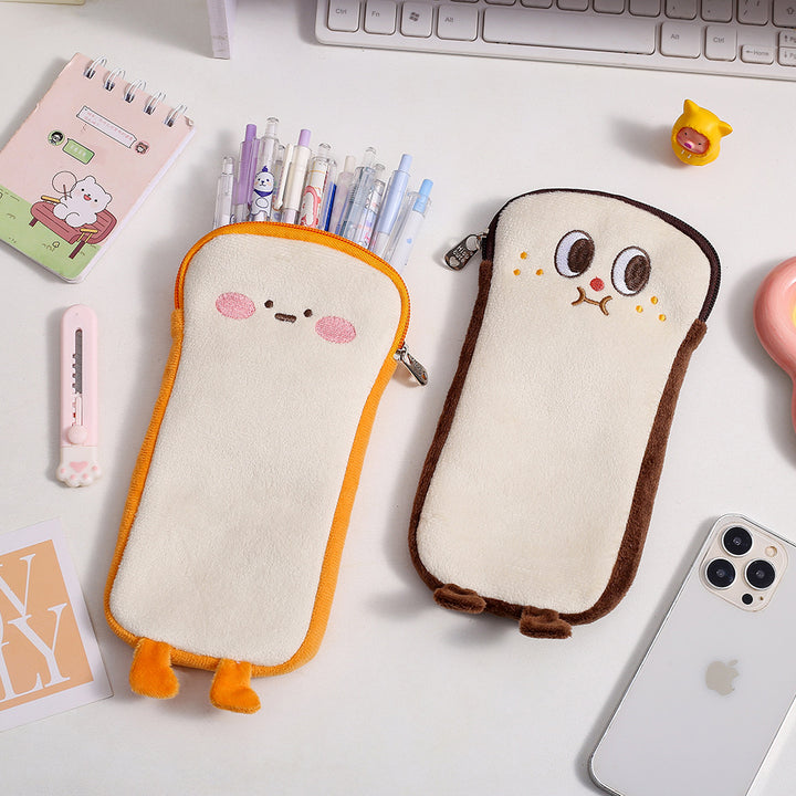 Plush Cartoon-Themed Pencil Case Bowlift