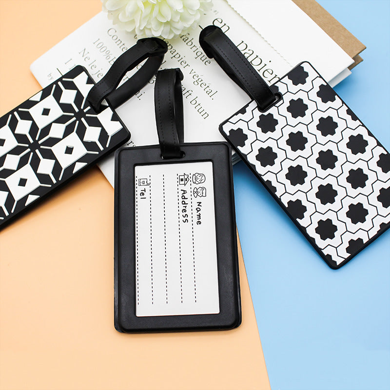 Women's Luggage Tag in Modern Geometric Design Bowlift