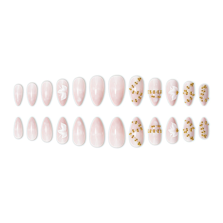 Elegant 3D Floral Nail Art Design Bowlift