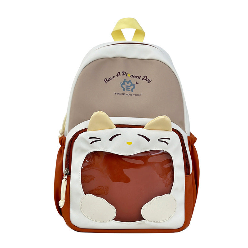 Playful Cat-Themed Backpack