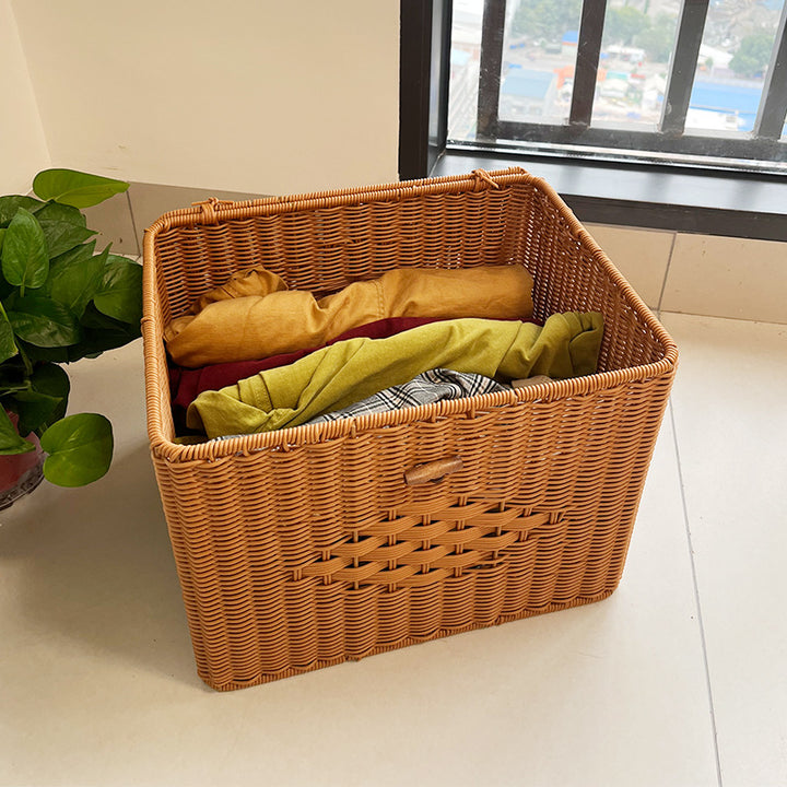 Women's Storage Basket with Flip Lid Bowlift