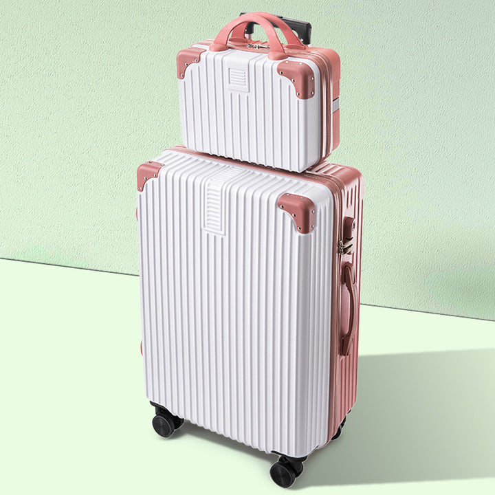 Men's Dual-Layer Hard-Shell Rolling Luggage Set Bowlift