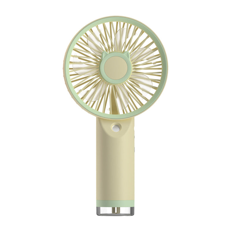 Ladies Portable Hand Fan with Cat Ears Bowlift