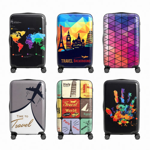 Camouflage Patterned Hard Shell Luggage Bowlift