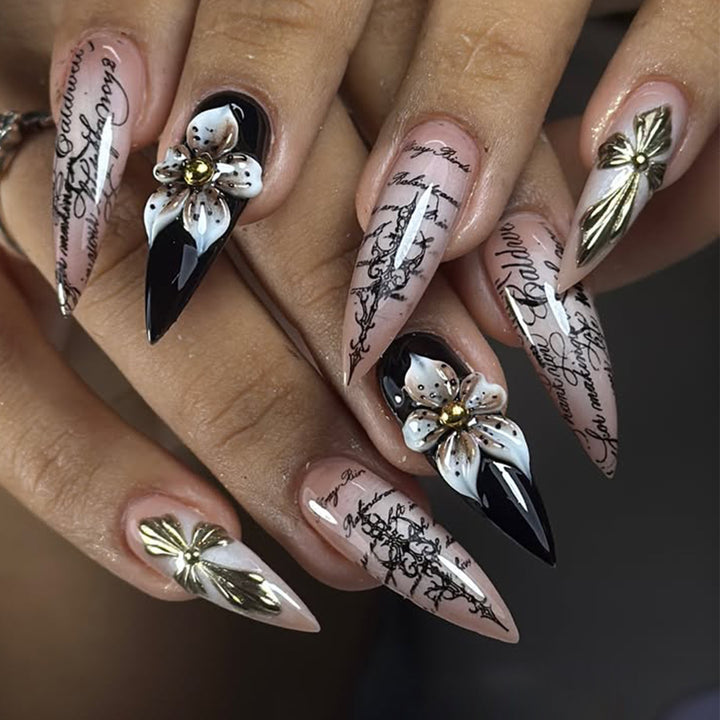 Premium Stiletto Nail Art Extensions Bowlift