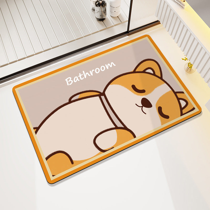 Playful Cow-Themed Bathroom Mat Bowlift
