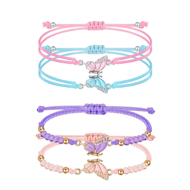 Butterfly Charm Necklace and Bracelet Set Bowlift