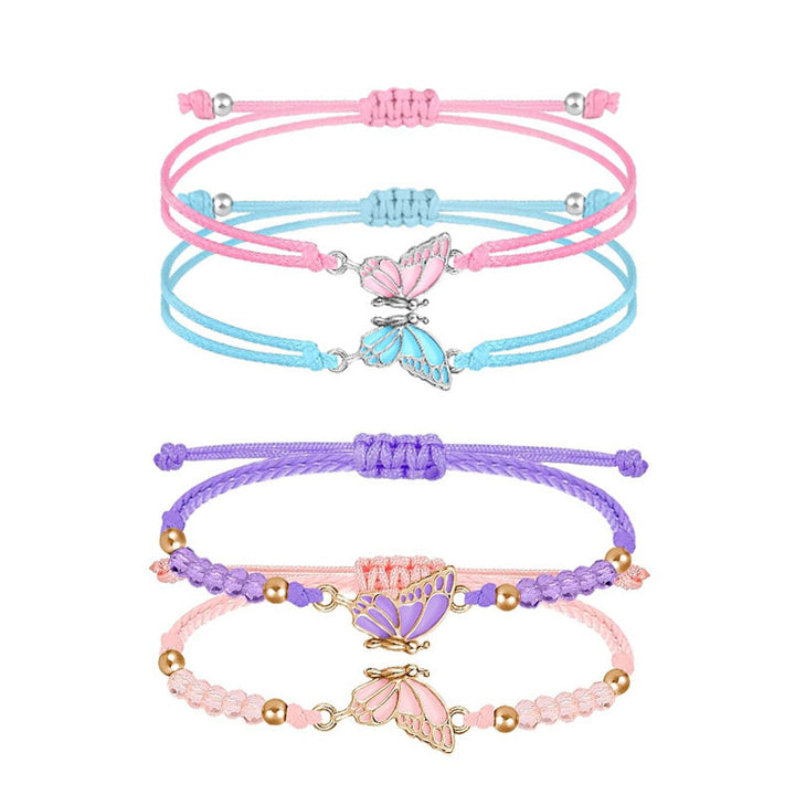 Butterfly Charm Necklace and Bracelet Set Bowlift