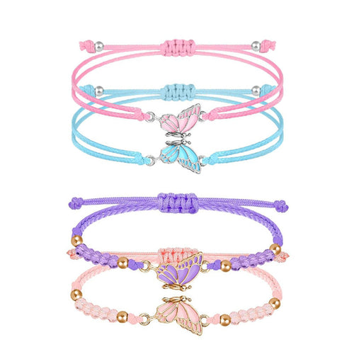 Butterfly Charm Necklace and Bracelet Set Bowlift