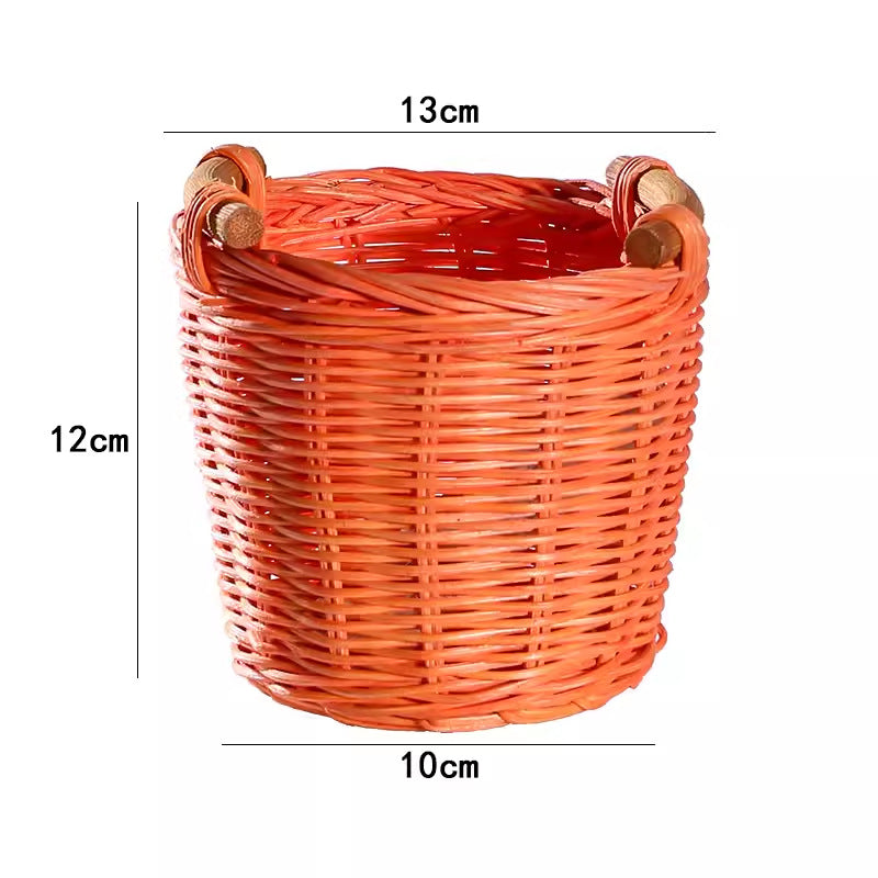 Decorative Woven Storage Basket Bowlift