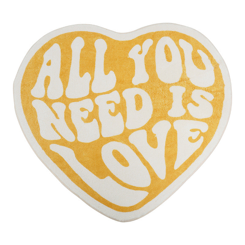 Heart-Shaped Artistic Area Rug