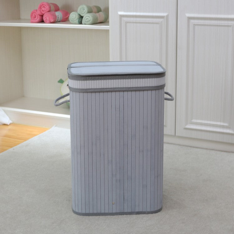 Elegant Laundry Basket Made of Natural Bamboo Bowlift