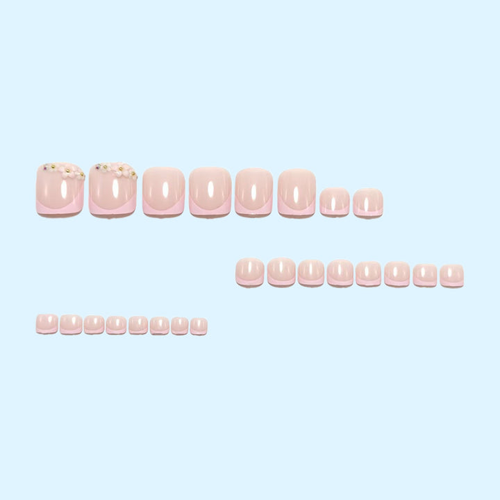 Nail art set with floral 3D design Bowlift