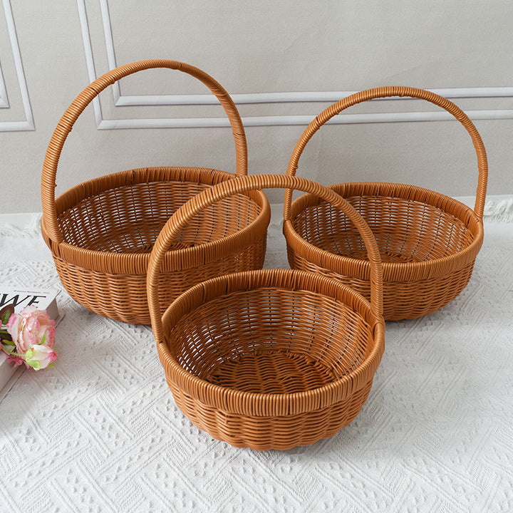 Handcrafted Woven Shopping Basket Bowlift