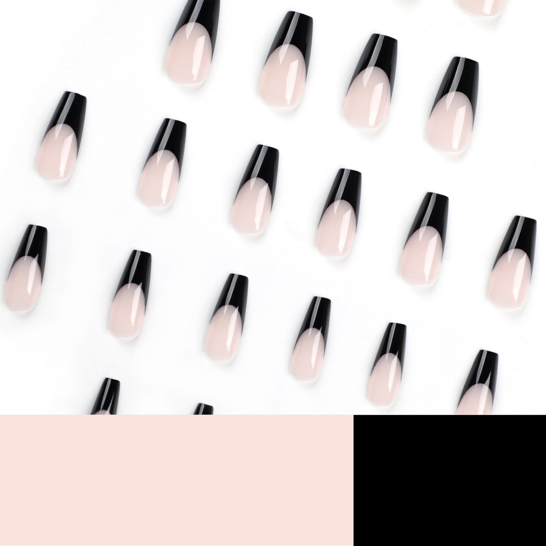 Elegant Gel Nails with trendy French Tip Bowlift