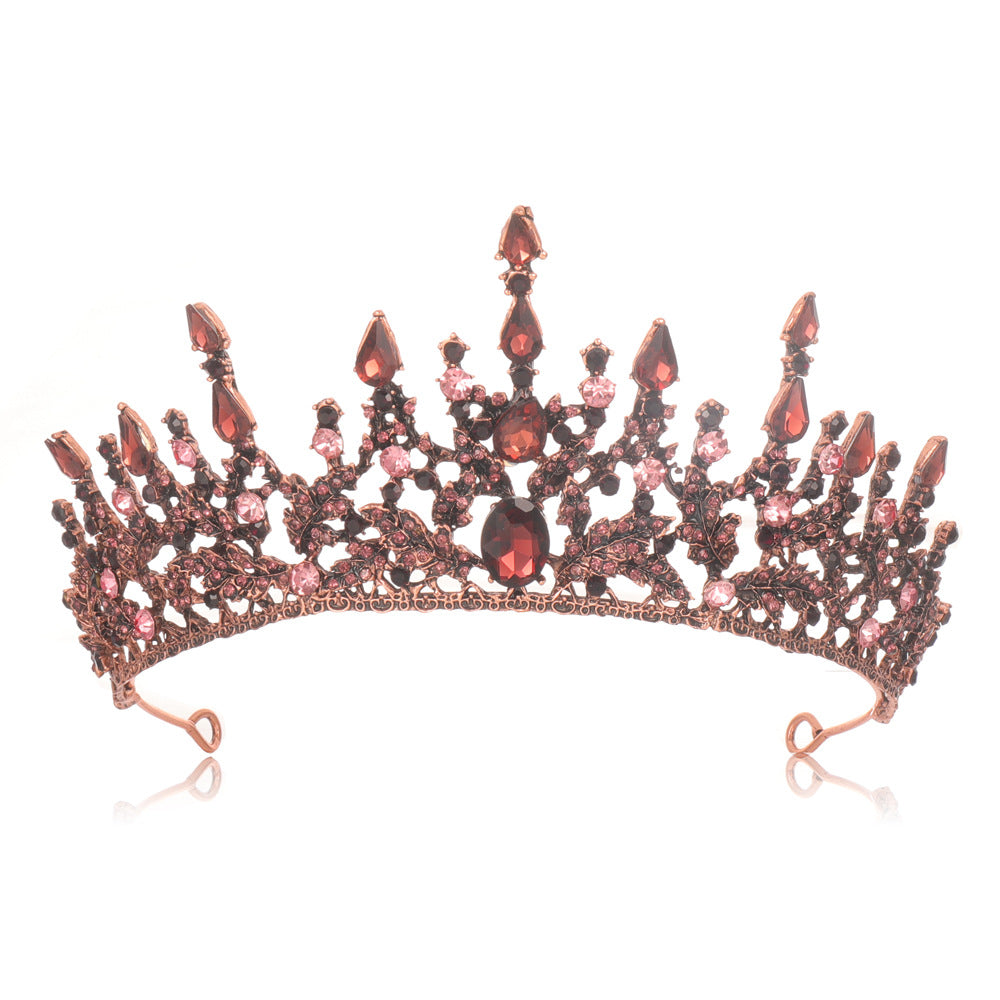 Women Elegant Tiara with Sparkling Crystals Bowlift