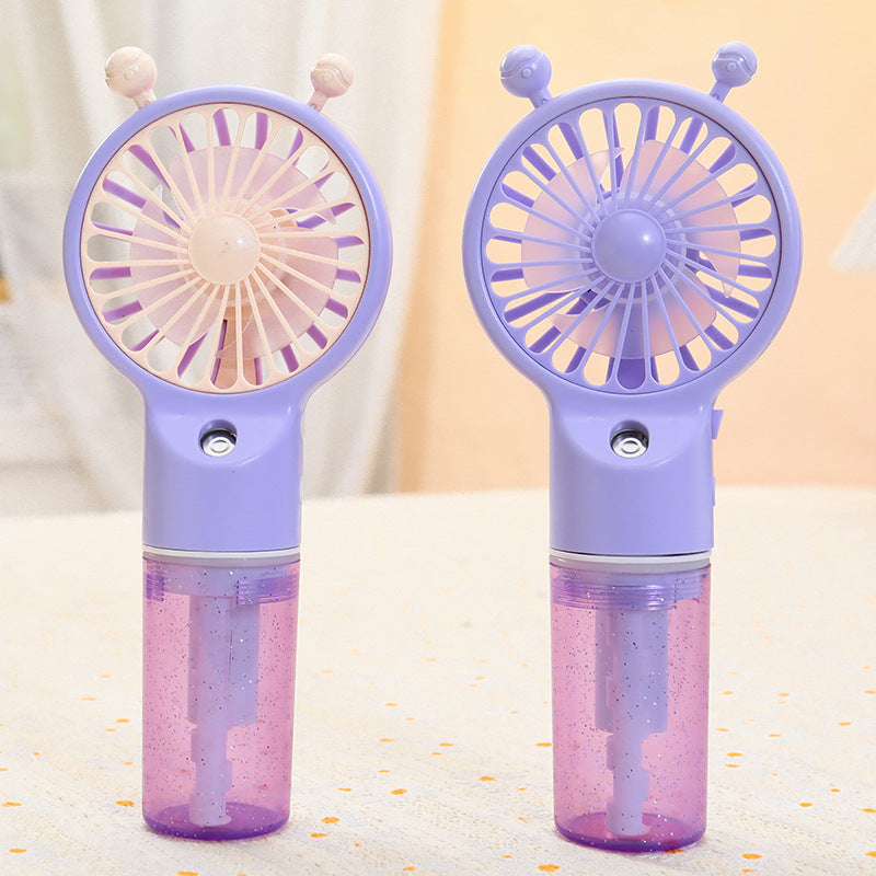 Women's Portable Handheld Fan with Spray Function Bowlift 1781628652