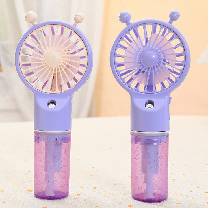 Women's Portable Handheld Fan with Spray Function Bowlift 1781628652