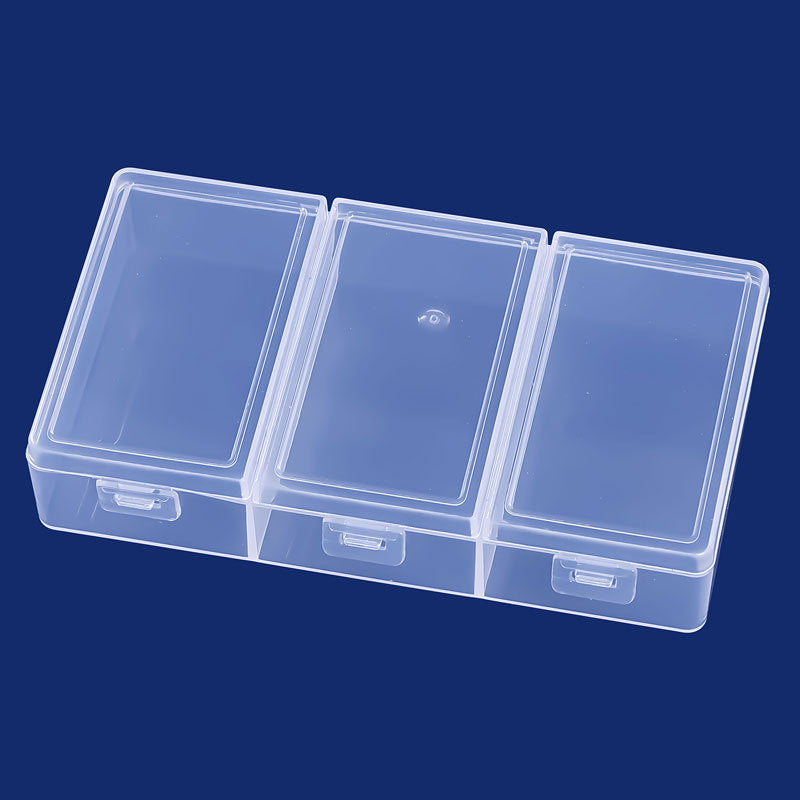 Multi-Compartment Clear Craft Storage Case Bowlift
