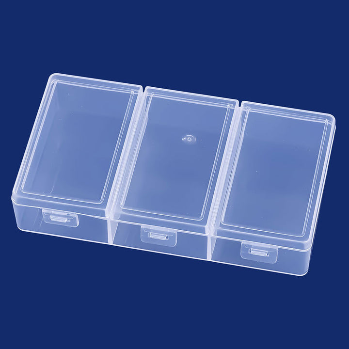 Multi-Compartment Clear Craft Storage Case Bowlift