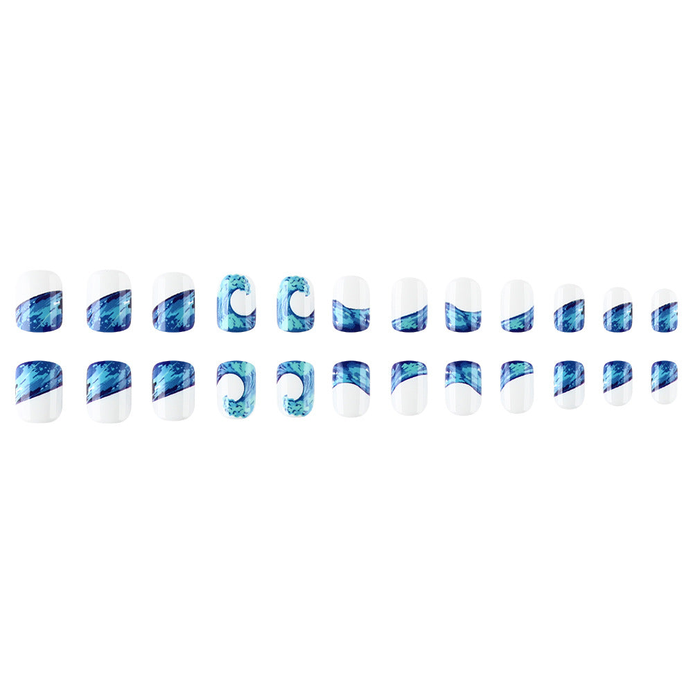 Artistic Ocean Wave Nail Art Set Bowlift
