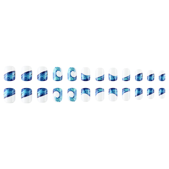 Artistic Ocean Wave Nail Art Set Bowlift