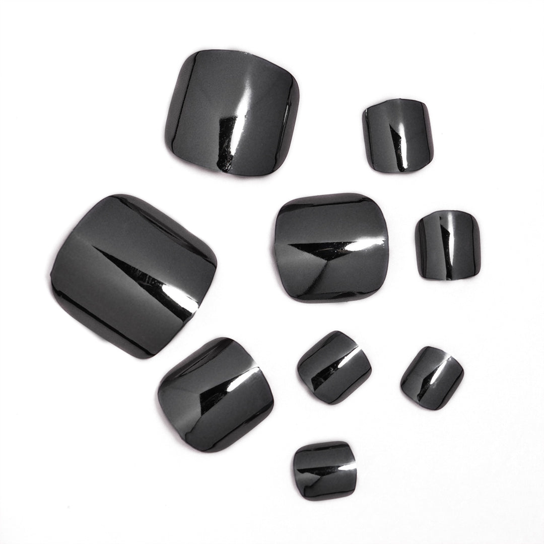 Premium Glossy Square Press-On Nails Bowlift