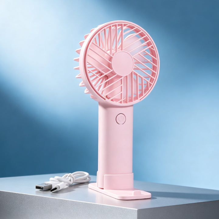 Ladies Portable Handheld Fan with Cute Bear Design Bowlift