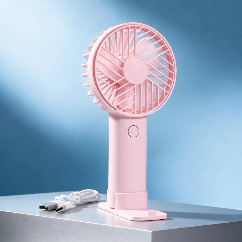 Women's Portable Mini USB Fan with Cute Bear Design Bowlift