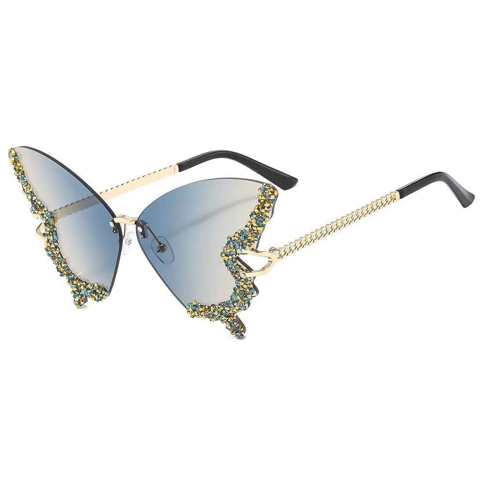 Women extravagant wing sunglasses Bowlift