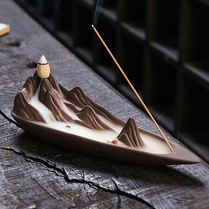 Decorative Mountain Inspired Incense Burner